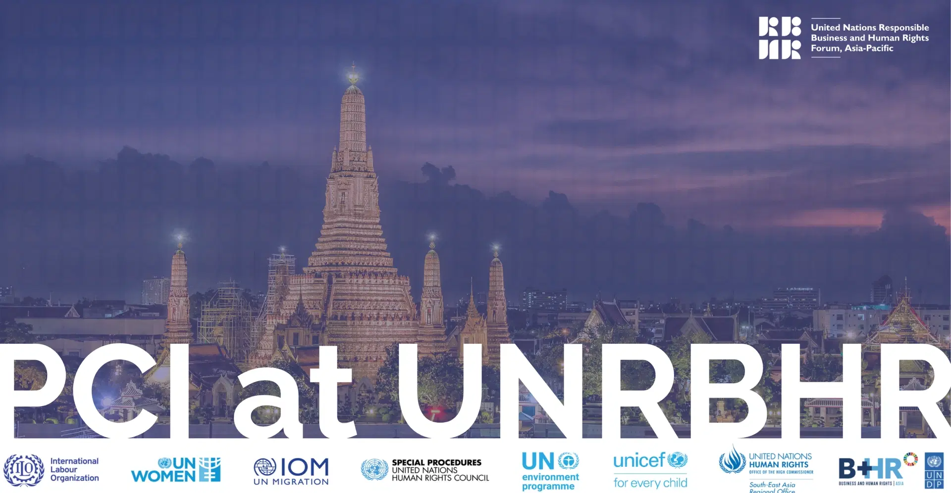 PCI at UNRBHR Forum, Asia-Pacific